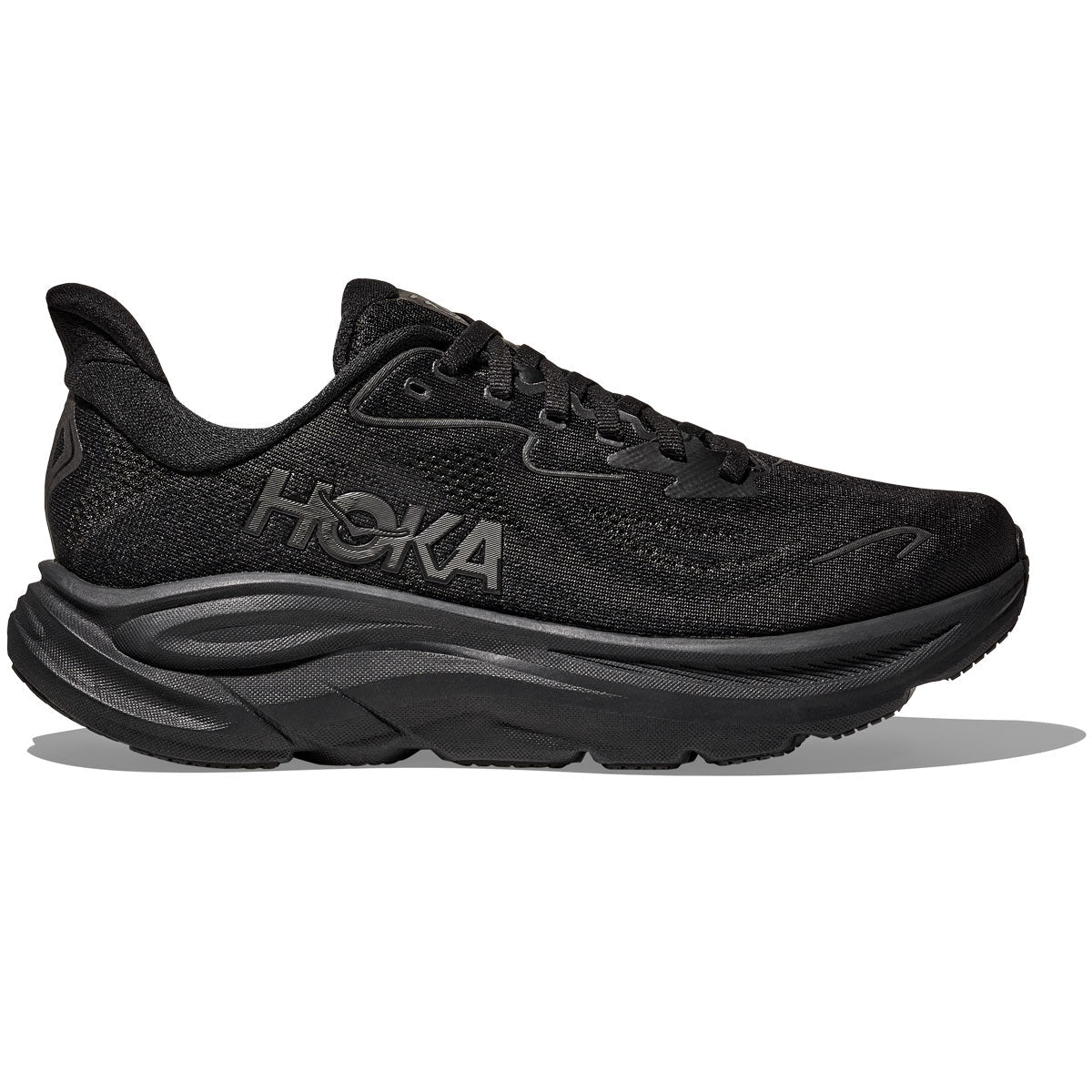 Hoka Clifton 10 Running Shoes - Mens - Black/Black