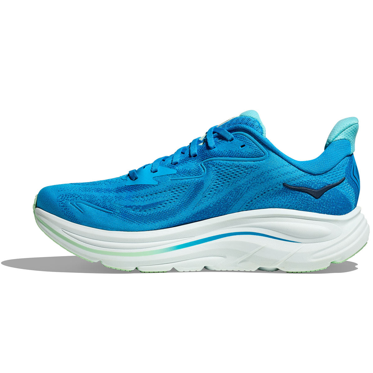 Hoka Clifton 10 Wide Fit Running Shoes - Mens - Hoka Blue/Skyward Blue