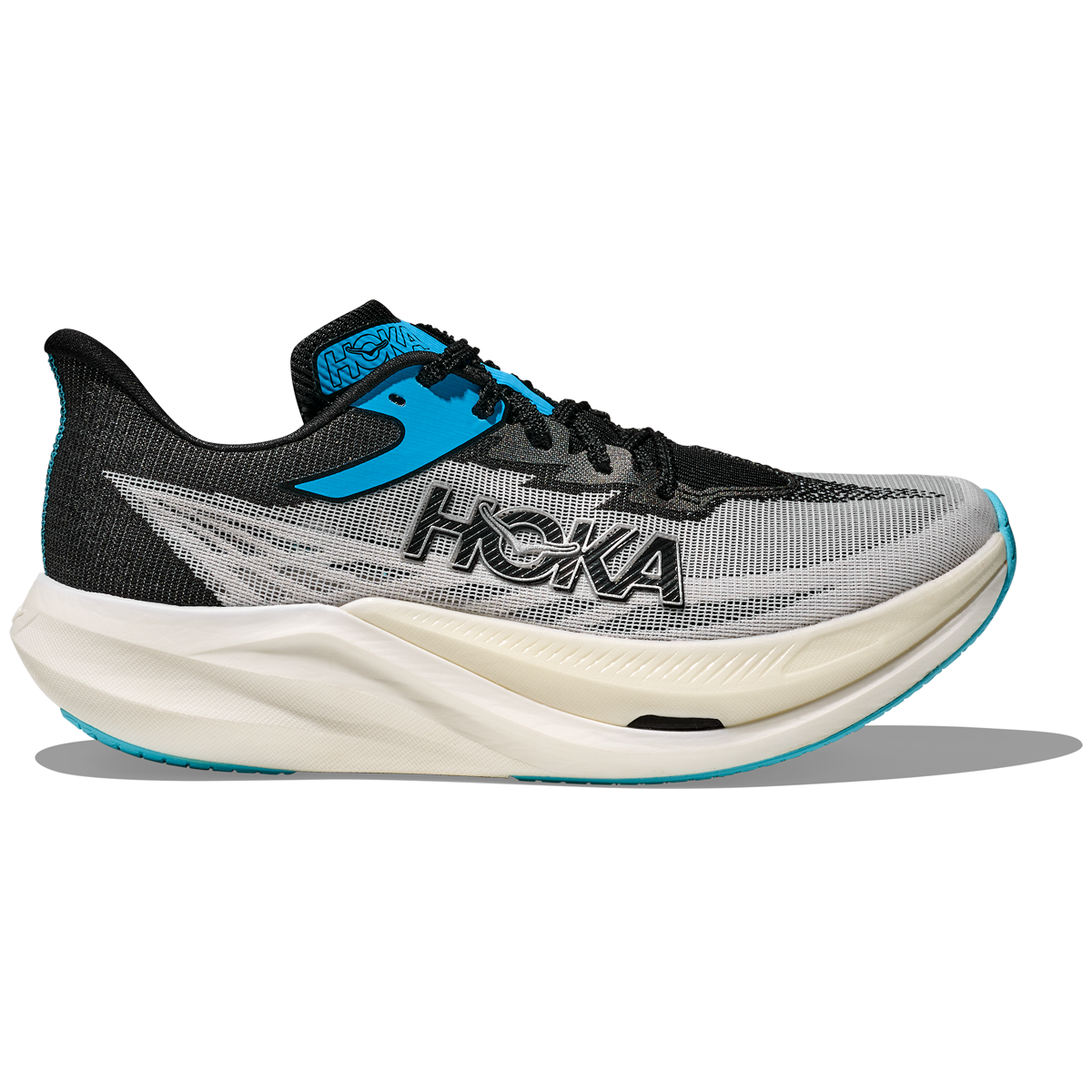 Hoka U Rocket X3 Running Shoes - Mens - White/Black