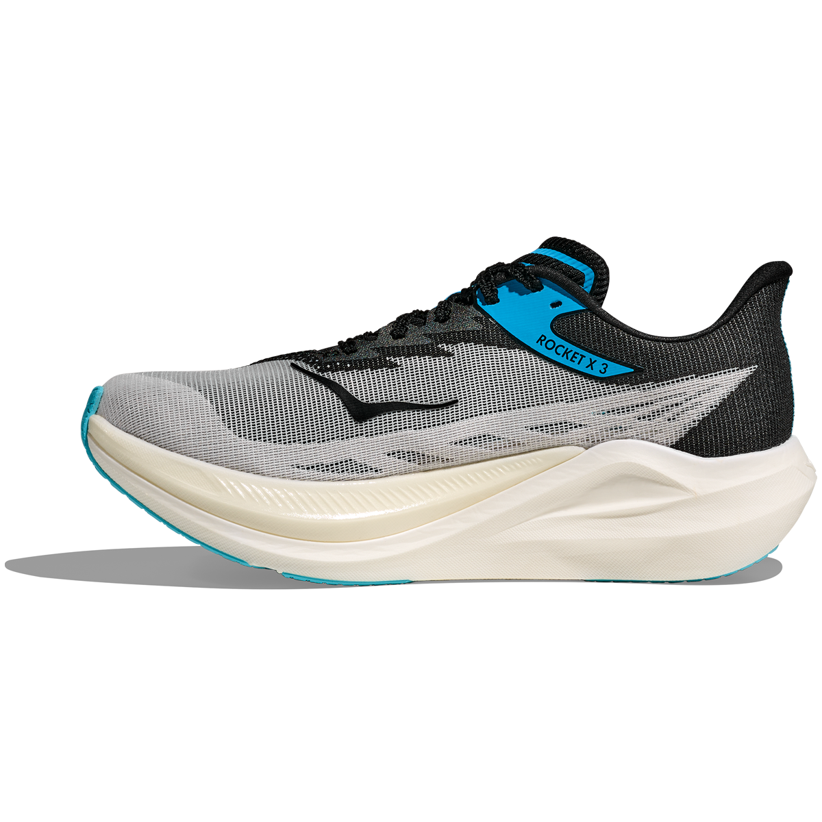 Hoka U Rocket X3 Running Shoes - Mens - White/Black