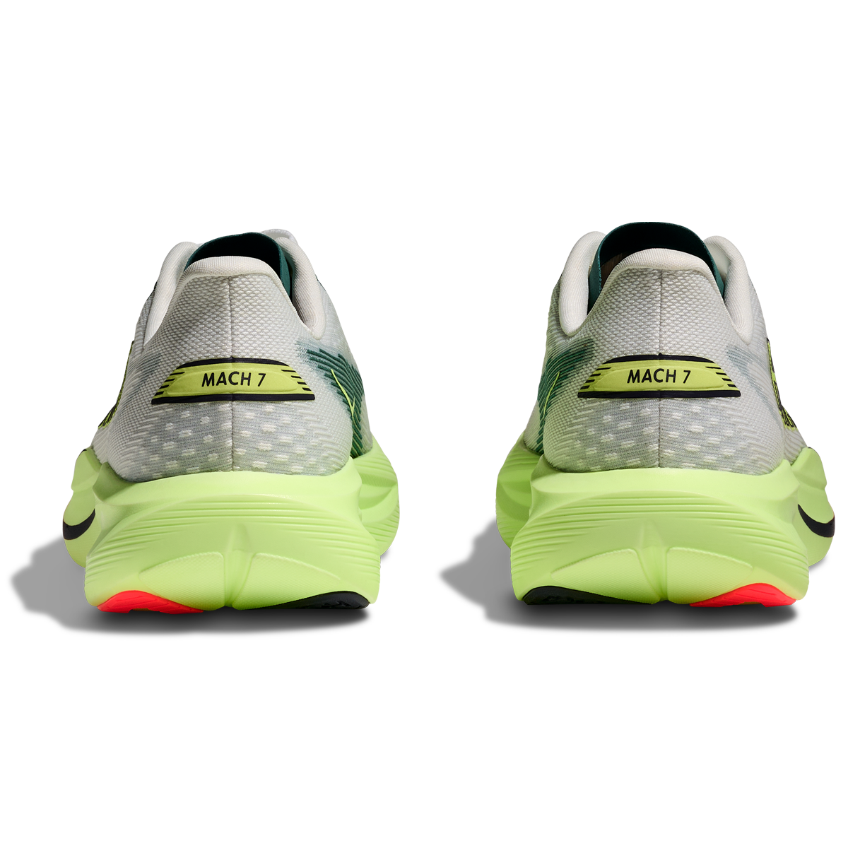 Hoka Mach 7 Running Shoes - Mens - Frost/Neon Yuzu